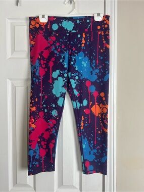 Constantly Varied Gear CVG Paint Splatter Capri Leggings XL